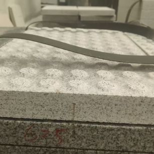 金华 芝麻白花岗岩6.0公分荔枝面五轴加工雕刻盲点