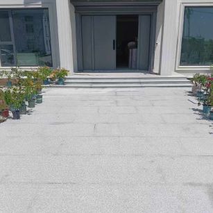 金华 芝麻白花岗岩地铺石地面铺装