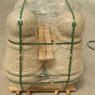 金华 黄金麻异形定制雕花——棒棒糖挡车柱