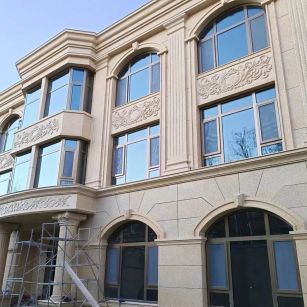 金华 黄金麻花岗岩别墅外墙干挂