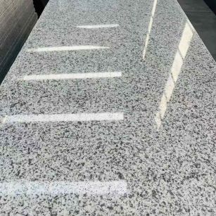 金华 白麻花岗岩光面毛板