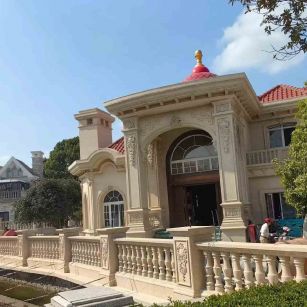 金华 黄金麻花岗岩欧式别墅