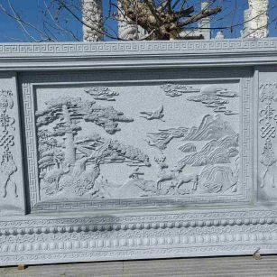 金华 芝麻白大型照壁，屏风，影壁