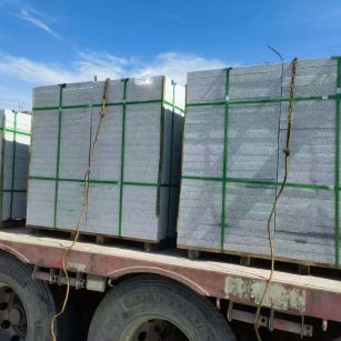 金华 芝麻白花岗岩地铺石装车日常