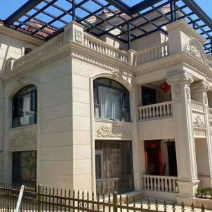 金华 黄金麻花岗岩荔枝面别墅外墙干挂