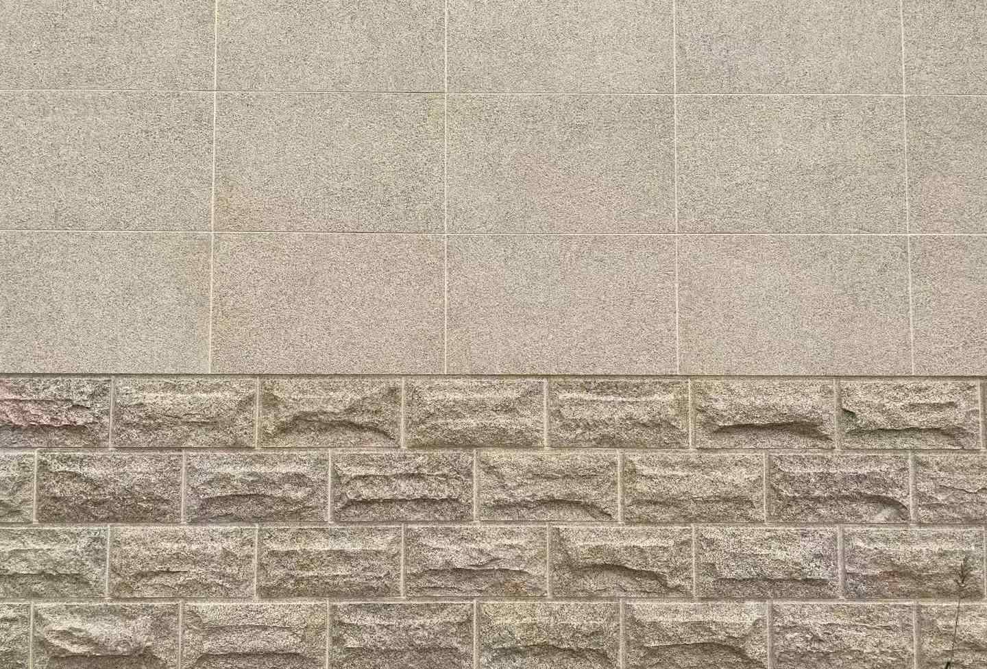 金华 黄金麻自然面蘑菇石配荔枝面干挂