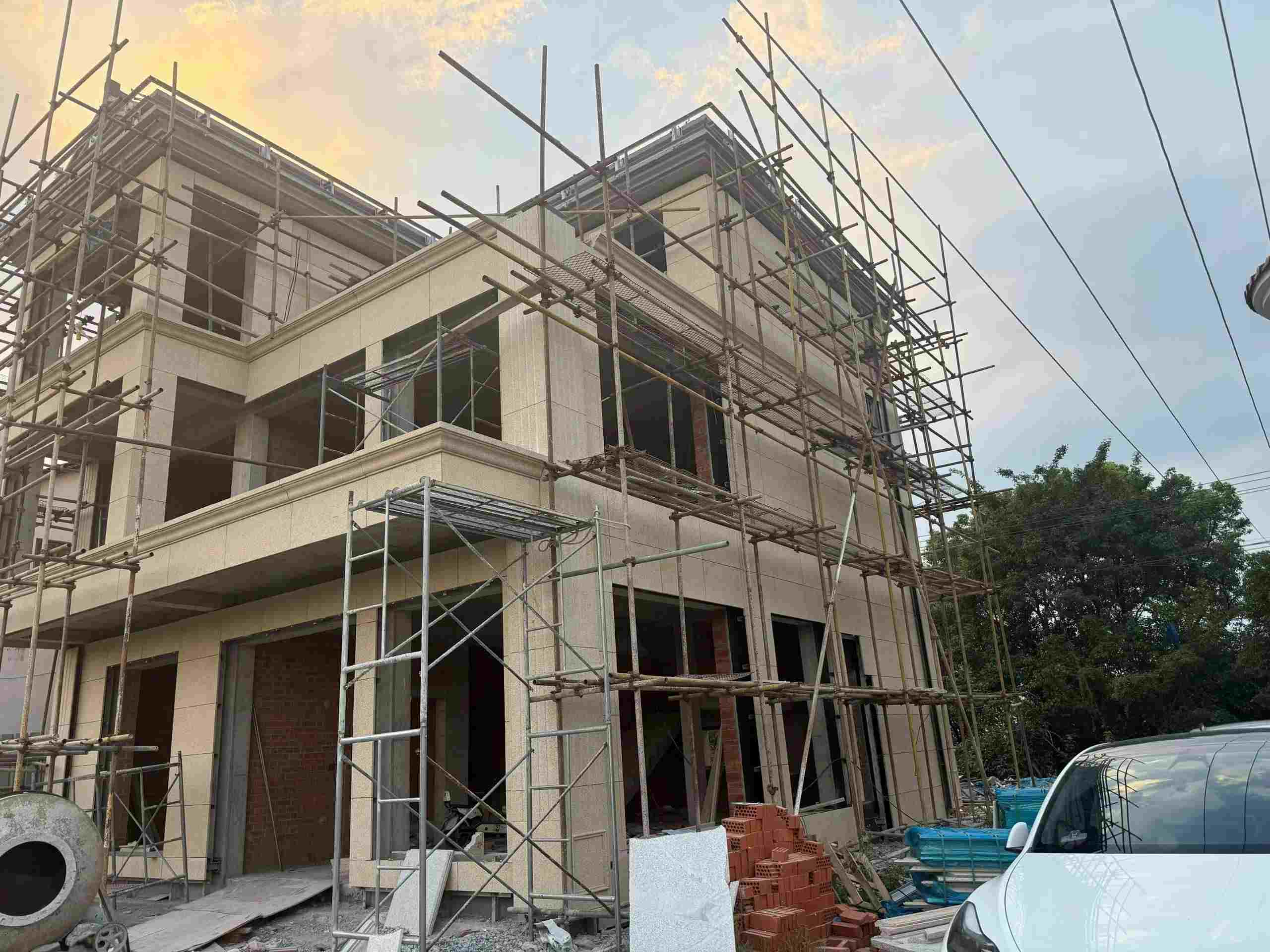 金华 黄金麻荔枝面花岗岩外墙干挂