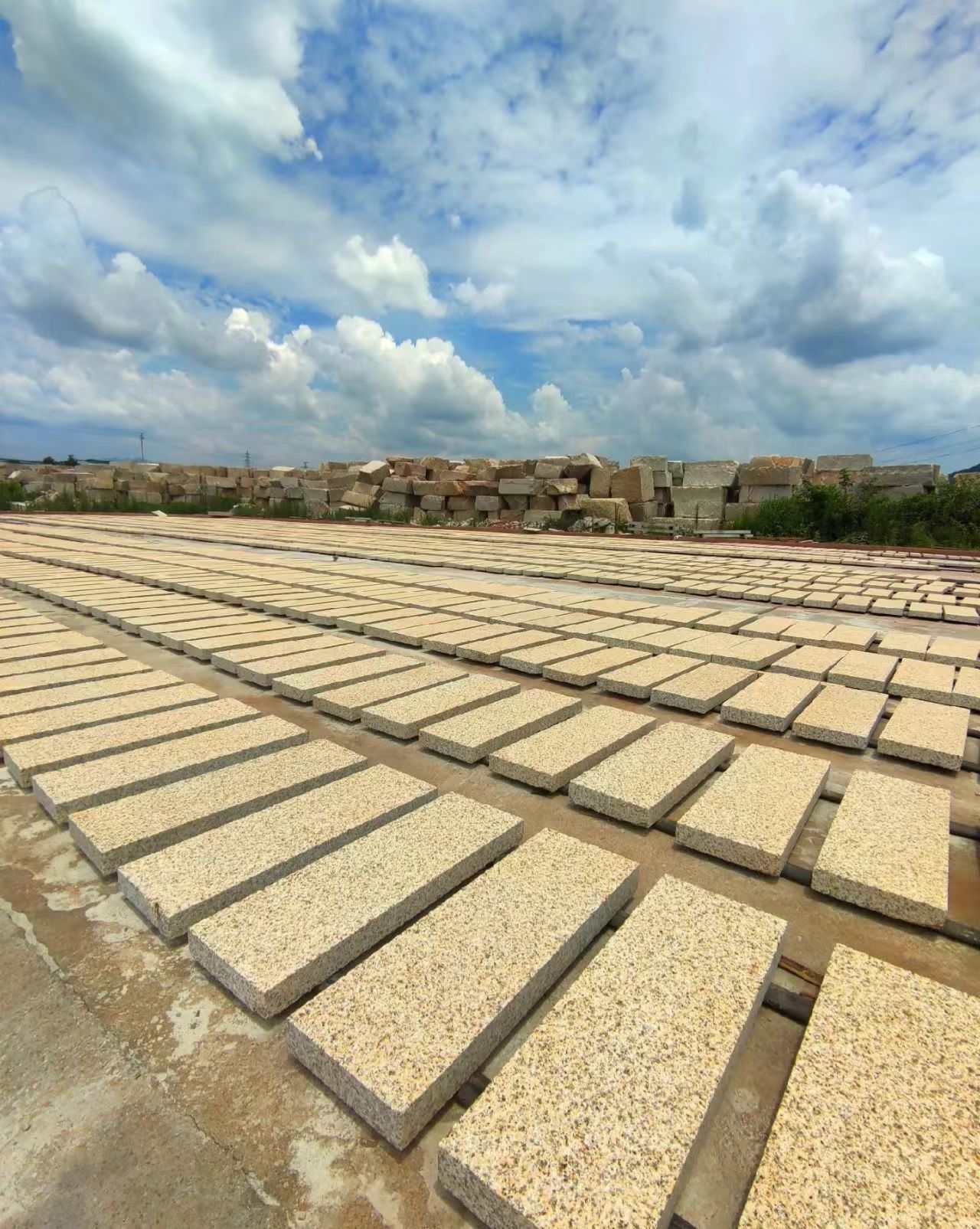 金华 黄金麻花岗岩荔枝面地铺石防护中