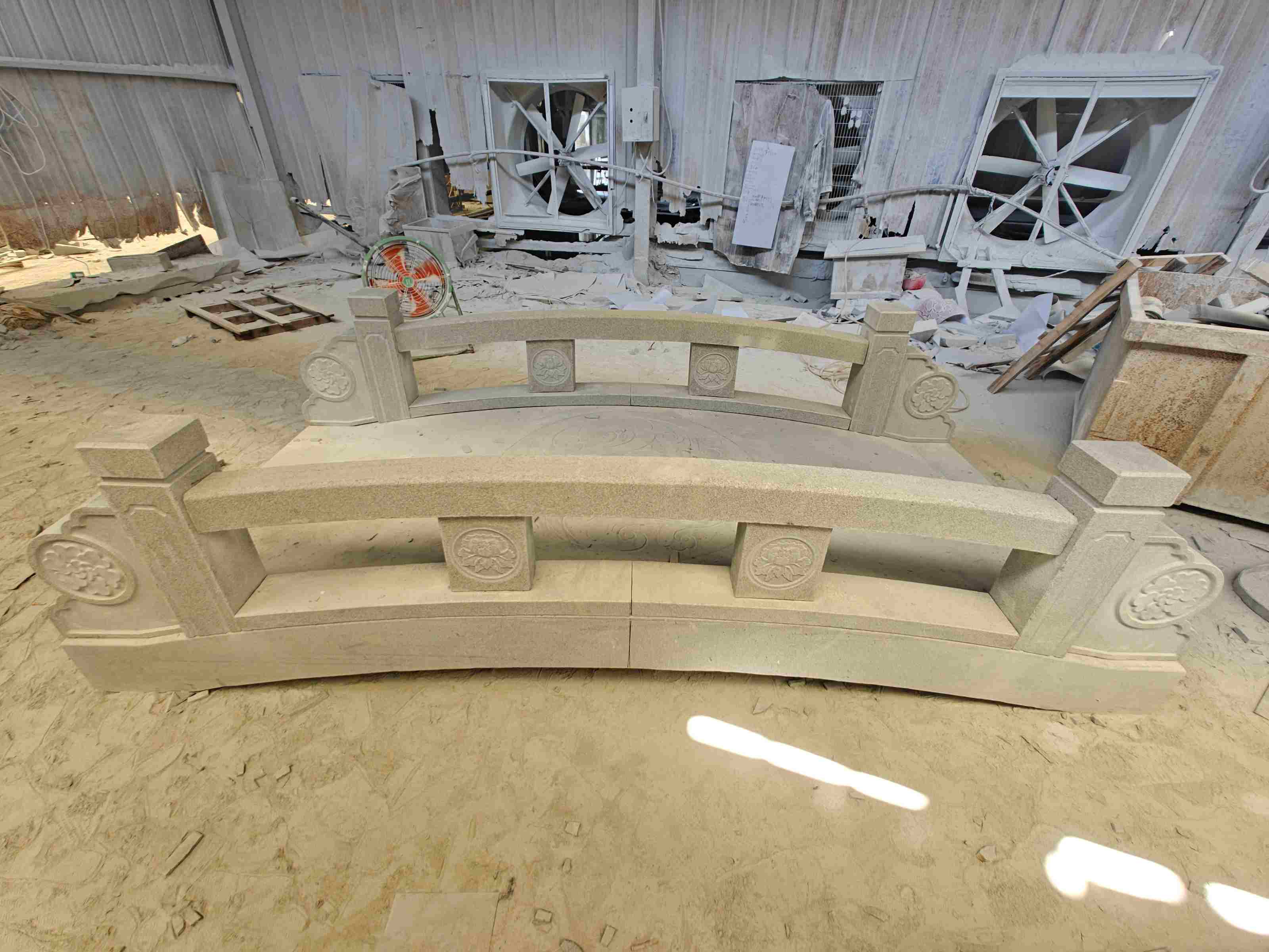 金华 芝麻灰花岗岩异形加工-拱桥，石桥