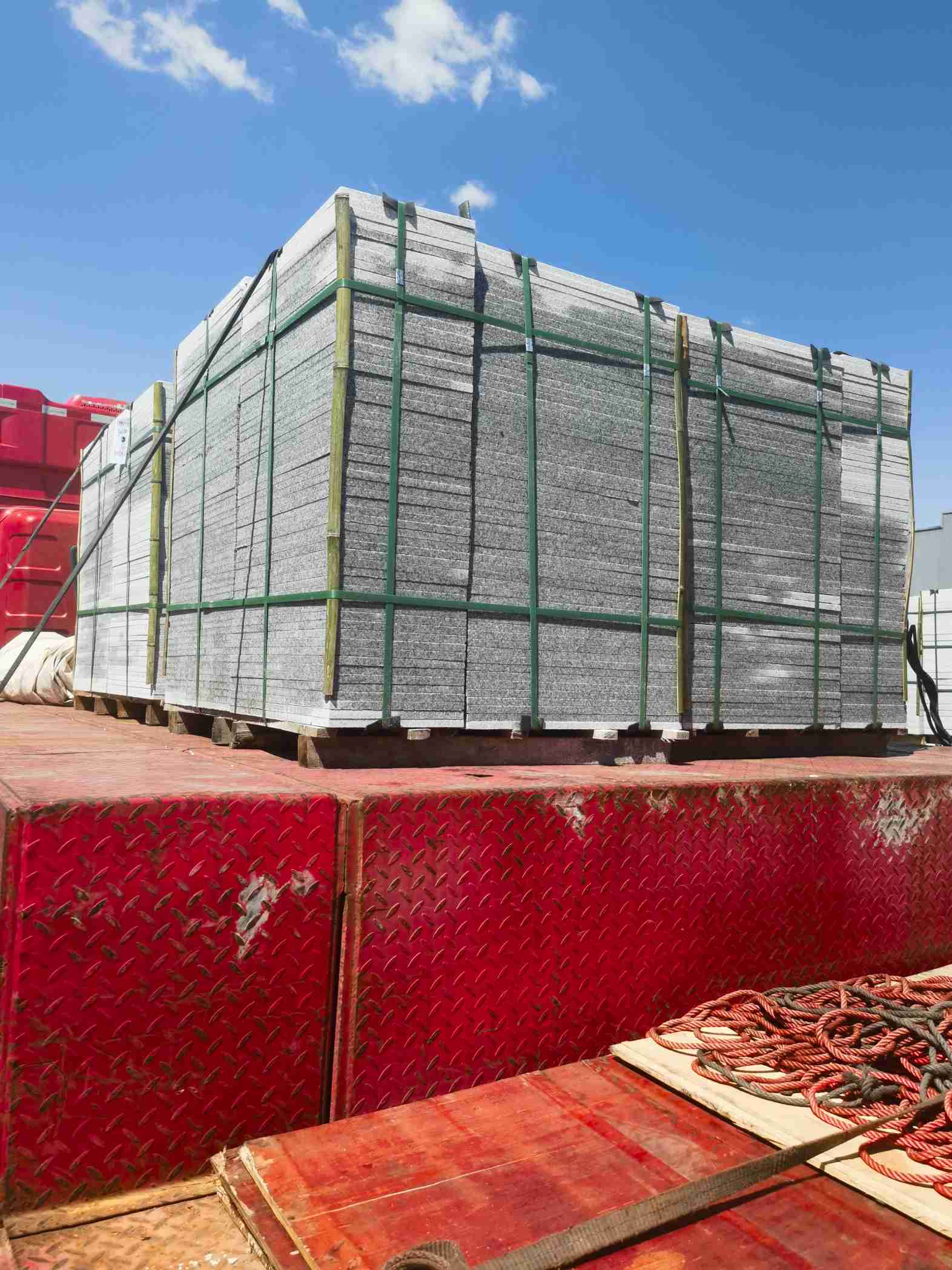 金华 芝麻白火烧规格板地铺石300*600/600*600