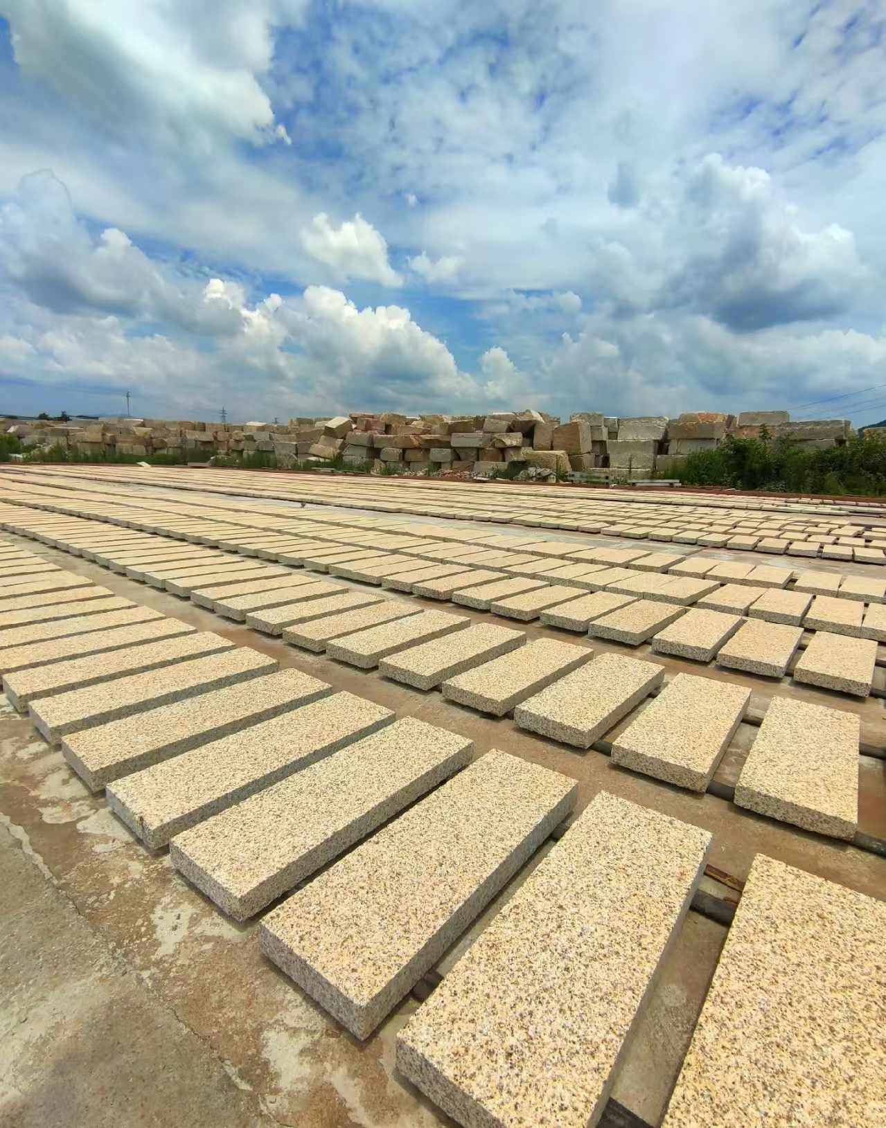 金华 黄金麻荔枝面花岗岩石材地铺石防护中