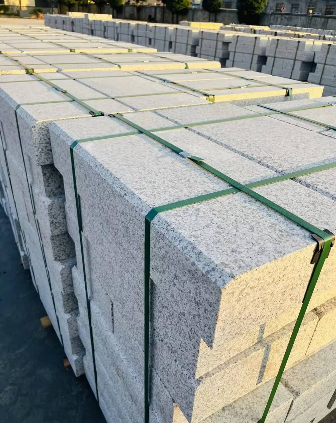 金华 白麻花岗岩路沿石，马路牙子，路缘石，平石，立缘石等