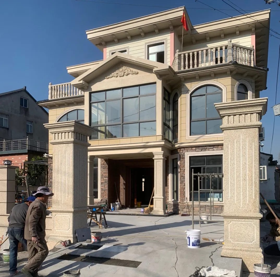 金华 黄金麻花岗岩荔枝面别墅外墙干挂私家专属