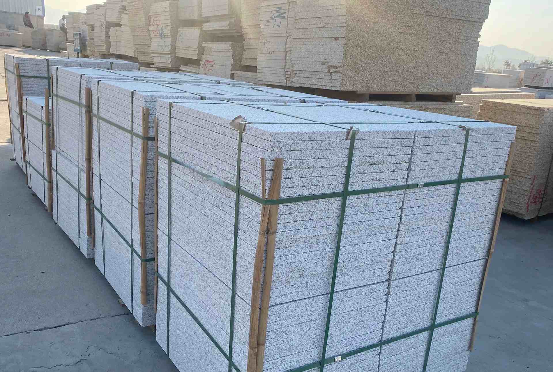 金华 白麻花岗岩荔枝面地铺石