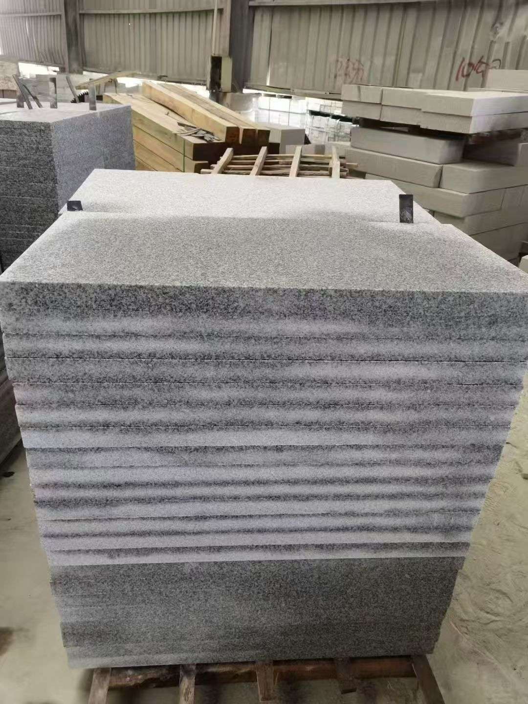 金华 芝麻白5公分火烧地铺成品，900*400，规格可定制